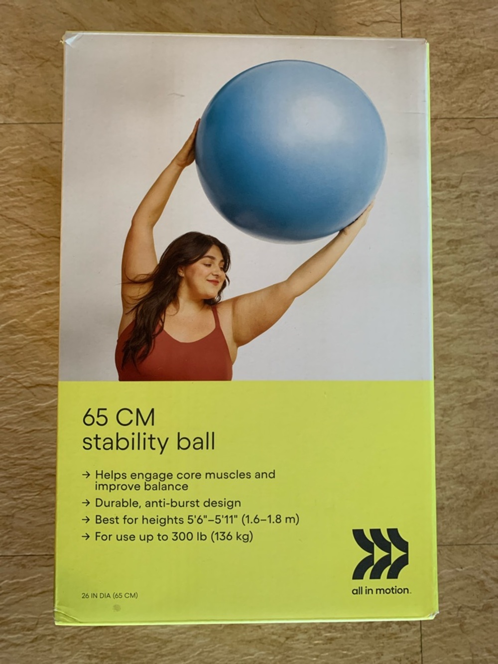 all in motion Light Blue 65 CM Stability Ball